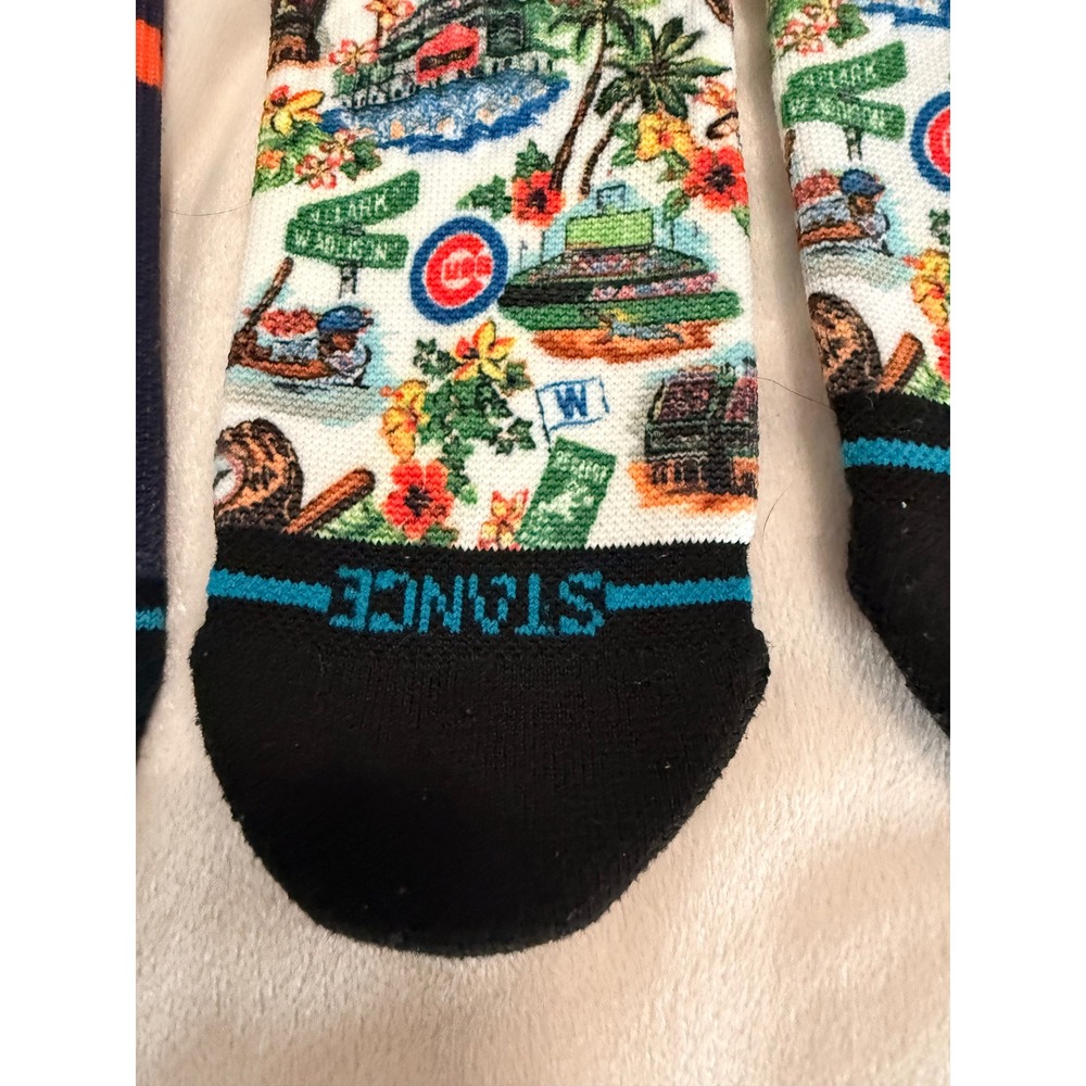 Stance Chicago Bears Cubs MLB NFL Tie Dye Crew Socks Bundle 3 Pairs Mens - Picture 8 of 8